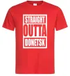 Чоловіча футболка Straight outta Donetsk Червоний фото