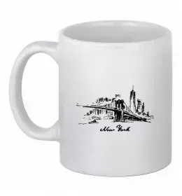 Чашка керамічна I am with her Білий фото