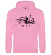 Чоловіча толстовка (худі) New York bridge Рожевий фото