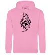 Мужская толстовка (худи) Вовк символ Розовый фото