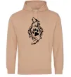 Жіноча толстовка (худі) Вовк символ Пісочний Жіноча толстовка (худі) Вовк символ Пісочний фото