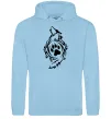 Жіноча толстовка (худі) Вовк символ Блакитний фото