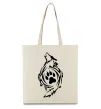 Эко-сумка Вовк символ Бежевый Эко-сумка Вовк символ Бежевый фото