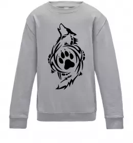 Детский Свитшот Вовк стрибок Черный фото