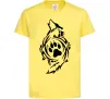 Дитяча футболка Вовк символ Лимонний фото