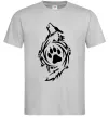 Чоловіча футболка Вовк символ Сірий фото