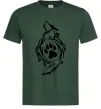 Чоловіча футболка Вовк символ Темно-зелений фото