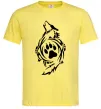 Чоловіча футболка Вовк символ Лимонний фото