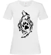 Жіноча футболка Вовк символ Білий фото