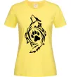 Жіноча футболка Вовк символ Лимонний фото