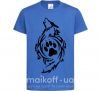 Дитяча футболка Волк символ Яскраво-синій фото