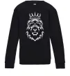 Детский Свитшот Лев король Черный фото