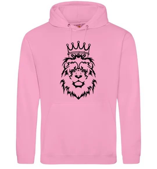Чоловіча толстовка (худі) Лев король Рожевий фото