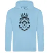 Чоловіча толстовка (худі) Лев король Блакитний фото