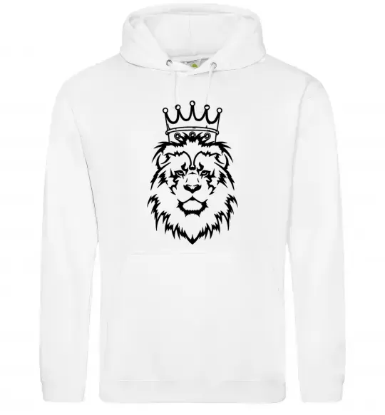 Жіноча толстовка (худі) Лев король Білий фото