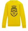 Детский Свитшот Лев король Солнечно желтый фото