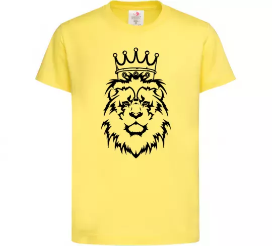 Дитяча футболка Лев король Лимонний фото