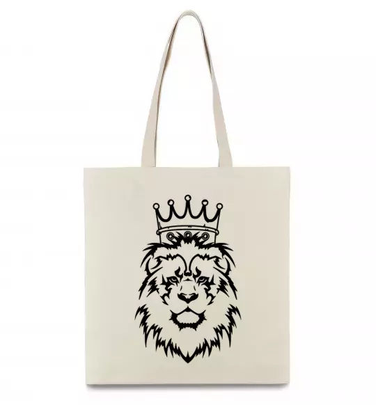 Еко-сумка Лев король Бежевий фото