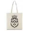 Еко-сумка Лев король Бежевий фото