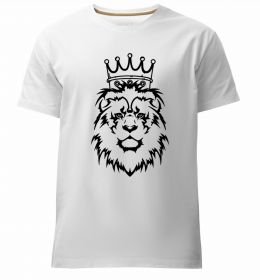 Мужская премиум футболка Лев король