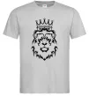 Мужская футболка Лев король Серый Мужская футболка Лев король Серый фото