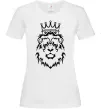 Жіноча футболка Лев король Білий фото