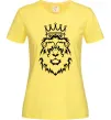 Жіноча футболка Лев король Лимонний фото