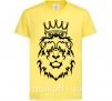 Дитяча футболка Лев король Лимонний фото