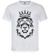 Мужская футболка Лев король Белый фото