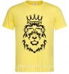 Мужская футболка Лев король Лимонный фото