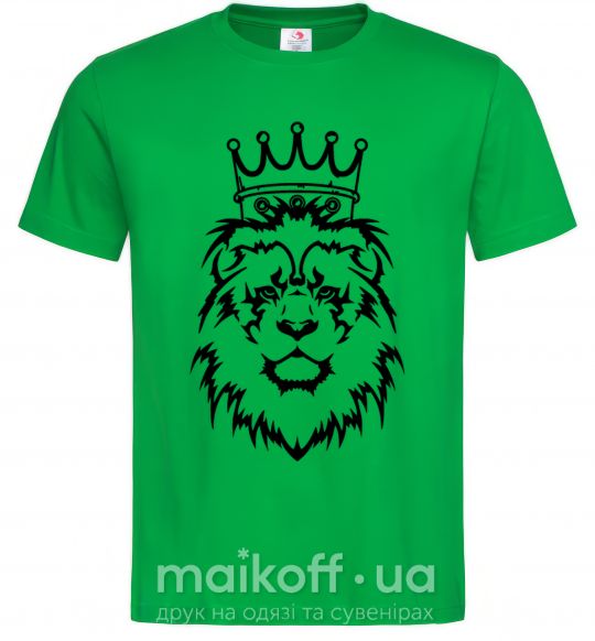 Мужская футболка Лев король Зеленый фото