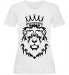 Жіноча футболка Лев король Білий фото