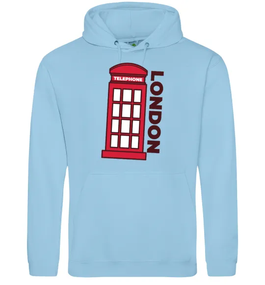 Женская толстовка (худи) London Голубой фото