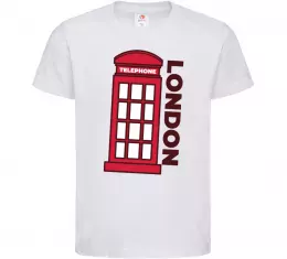 Детская футболка London Белый фото