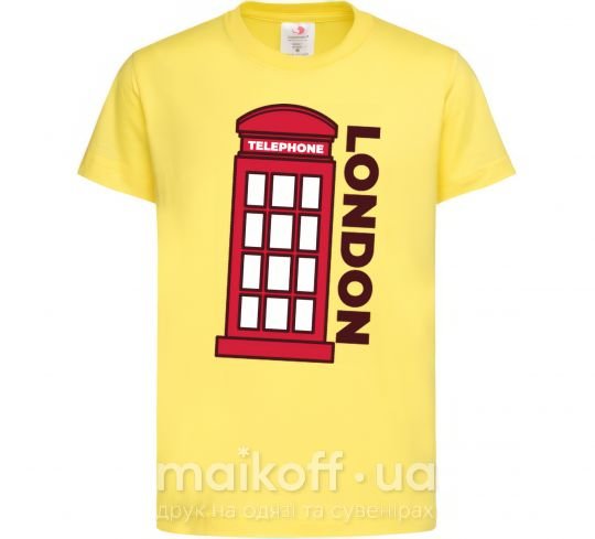 Дитяча футболка London Лимонний фото