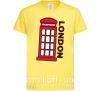 Детская футболка London Лимонный фото