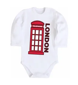 Дитячий бодік London Білий фото
