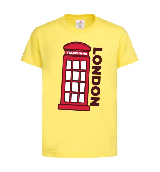 Детская футболка London Лимонный фото