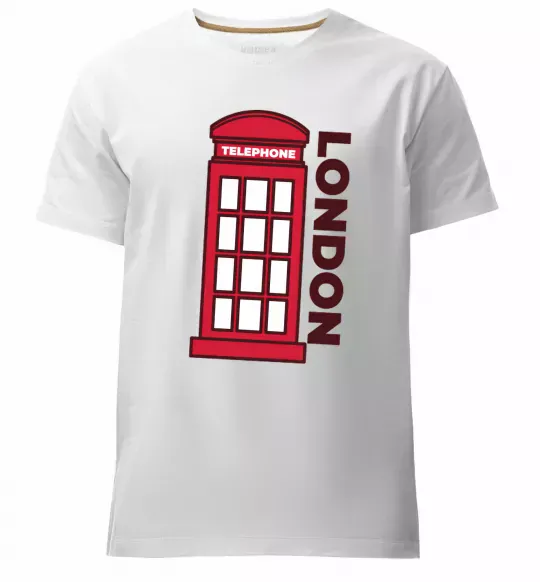 Мужская премиум футболка London Белый фото