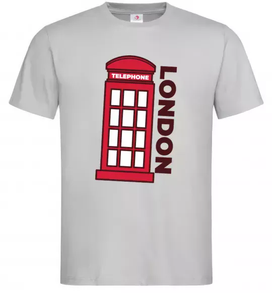 Чоловіча футболка London Сірий фото