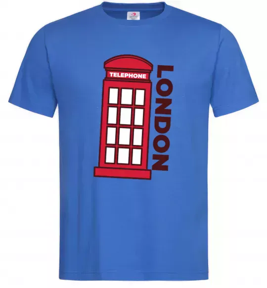 Чоловіча футболка London Яскраво-синій фото