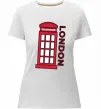 Жіноча преміум футболка London Білий фото