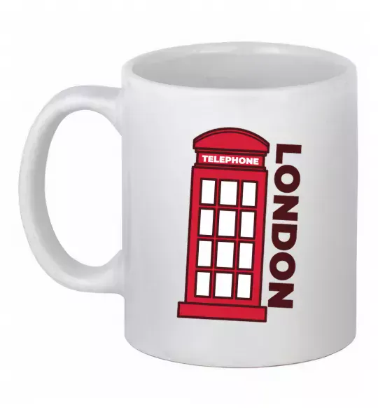 Чашка керамічна London Білий фото