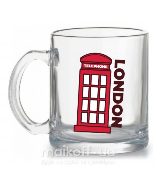 Чашка стеклянная London Прозрачный фото