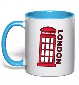 Чашка с цветной ручкой Прапор Англії Черный фото