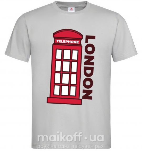 Чоловіча футболка London Сірий фото