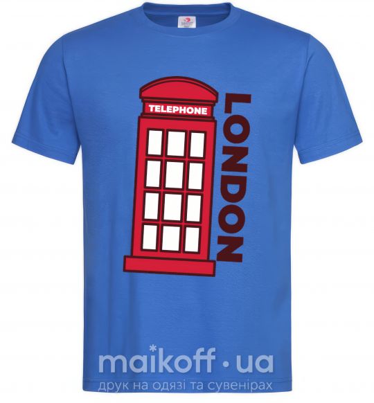 Чоловіча футболка London Яскраво-синій фото
