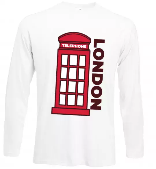 Лонгслив London Белый фото