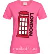 Женская футболка London Ярко-розовый фото