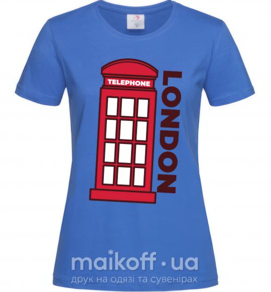 Жіноча футболка London Яскраво-синій фото